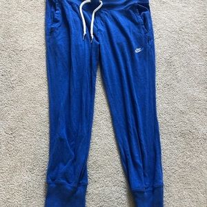 Blue Nike Capri joggers size M